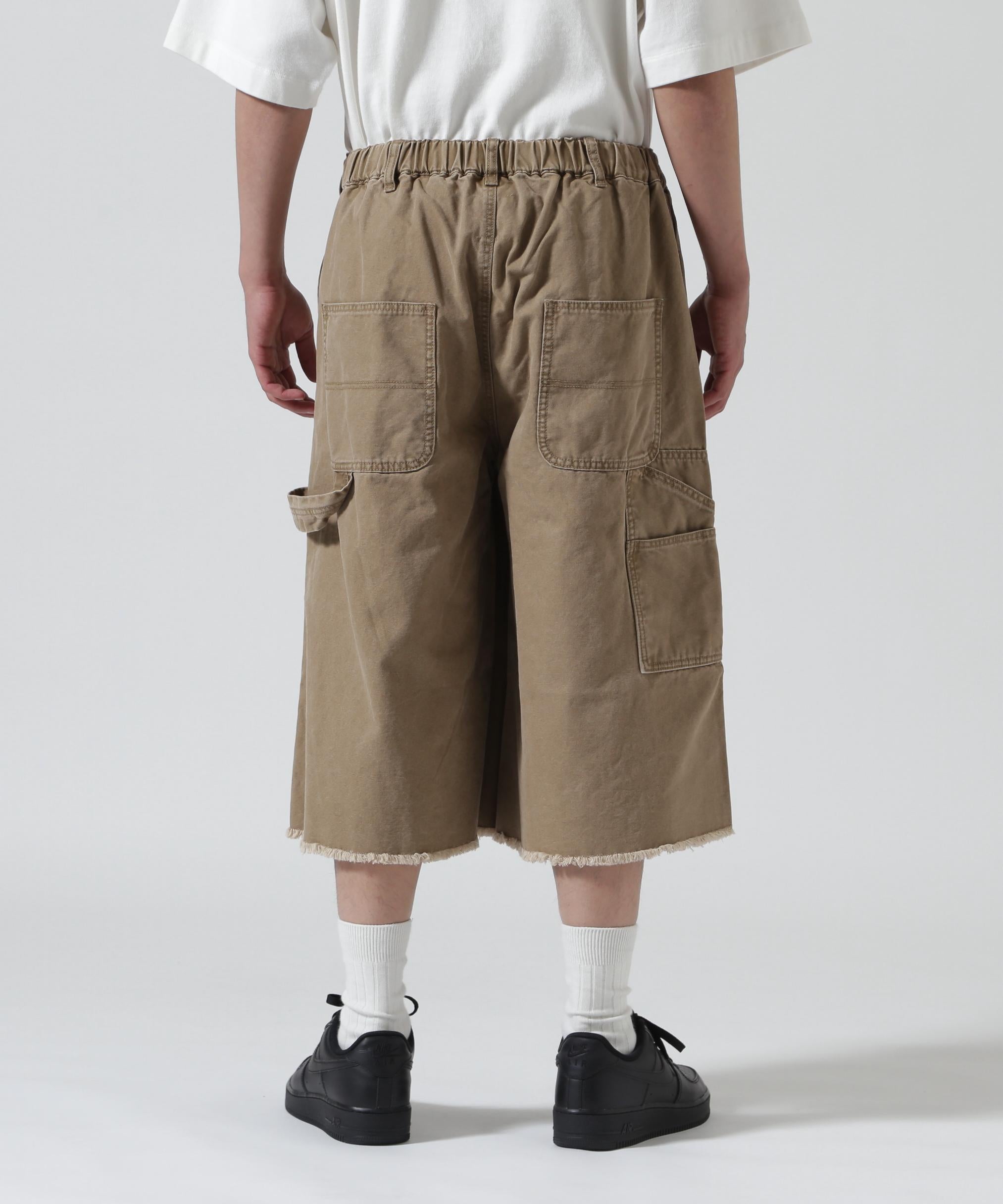 B omnivore/ビーオムニボー　W KNEE SHORTS DUCK ダブルニーショーツダック ゴールド