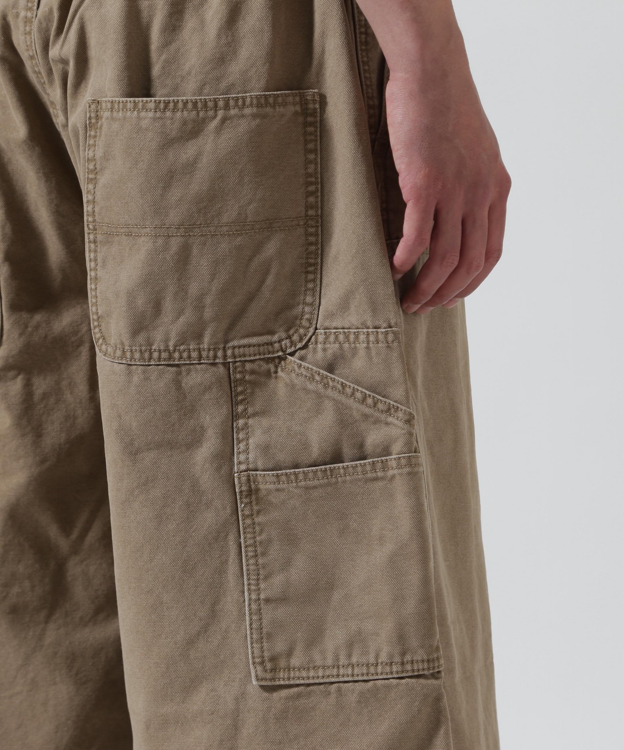 B omnivore/ビーオムニボー　W KNEE SHORTS DUCK ダブルニーショーツダック ゴールド
