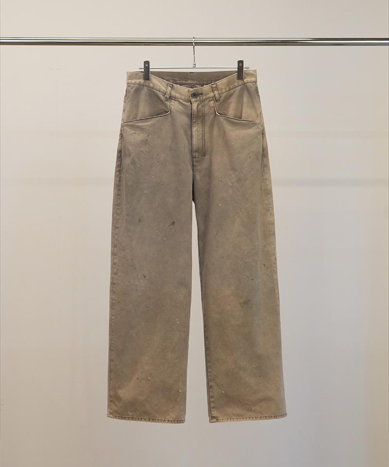ANCELLM/アンセルム/CHINO WIDE SLACKS/ANC-PT111 グレー