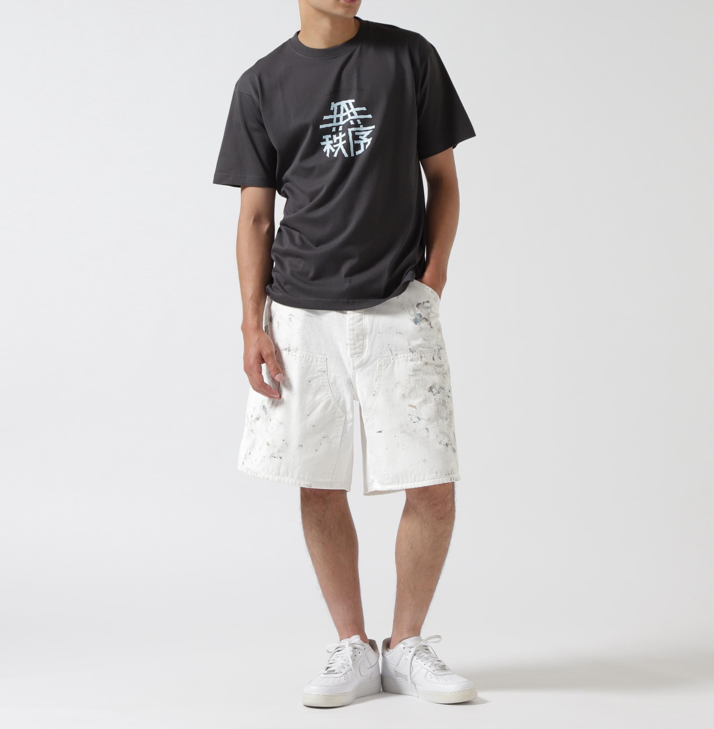 パンツ BOWWOW PAINTER'S SPLATTER SHORTS L white LAST 1】BOWWOW「PAINTER'S SPLATTER SHORTS - ダブルニーチノショーツ