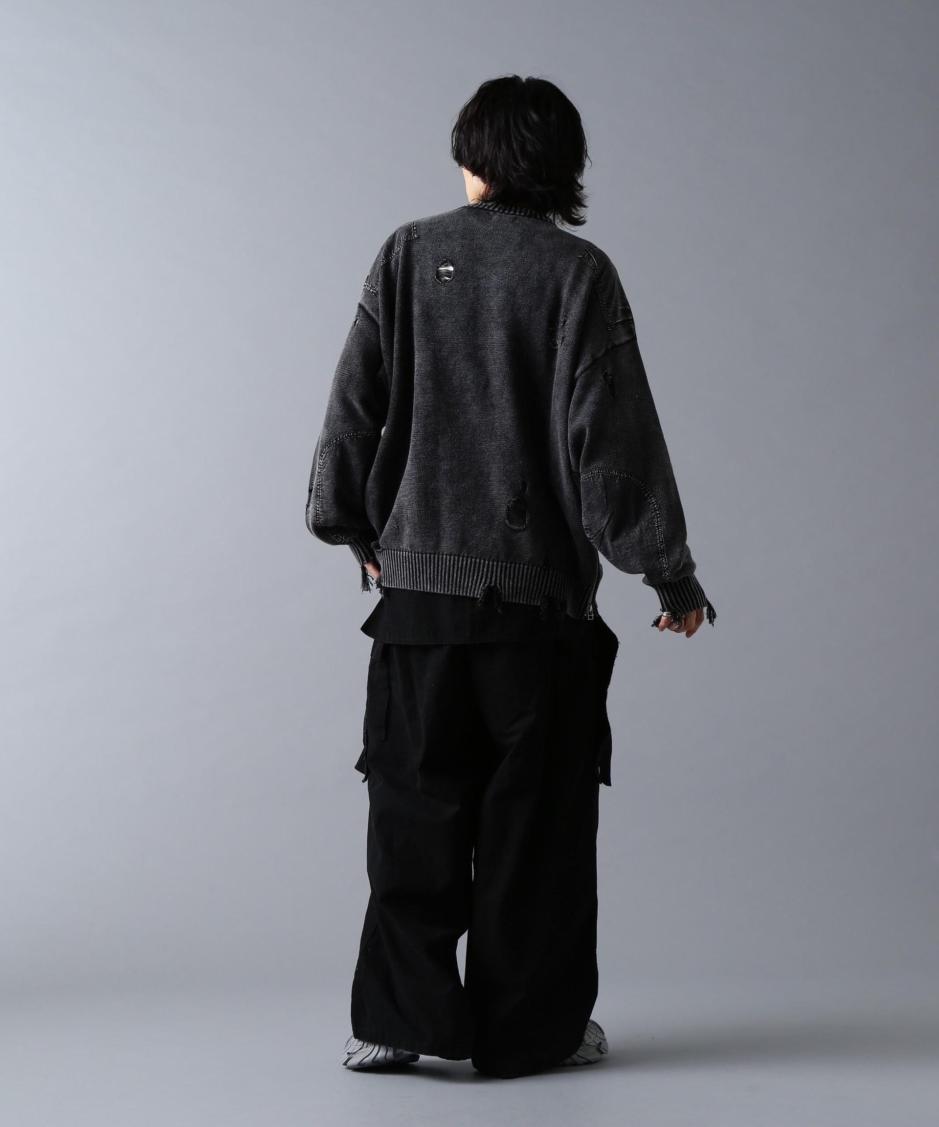 DankeSchon/ダンケシェーン/MILS KNIT CREWNECK ブラック