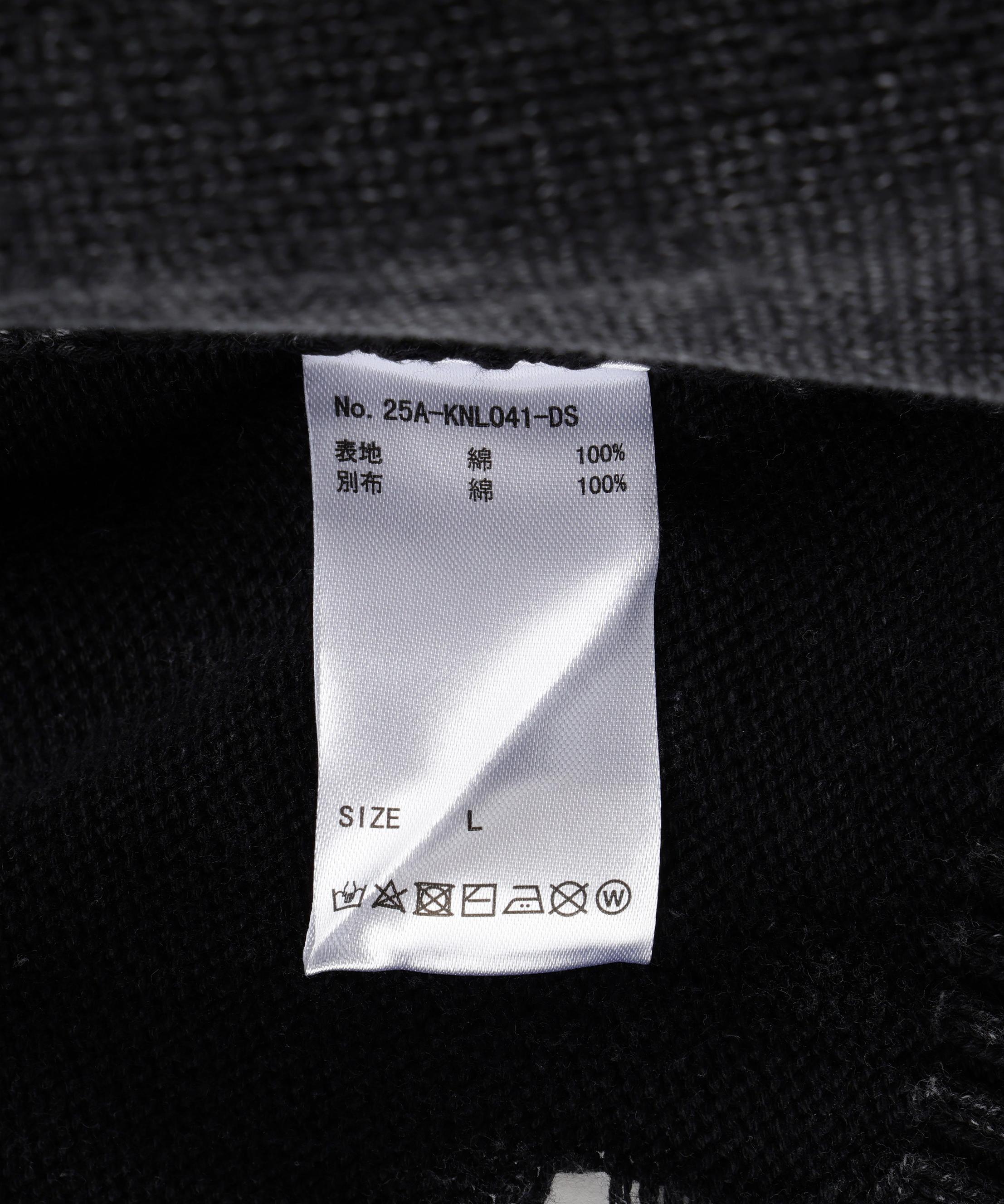 DankeSchon/ダンケシェーン/MILS KNIT CREWNECK ブラック