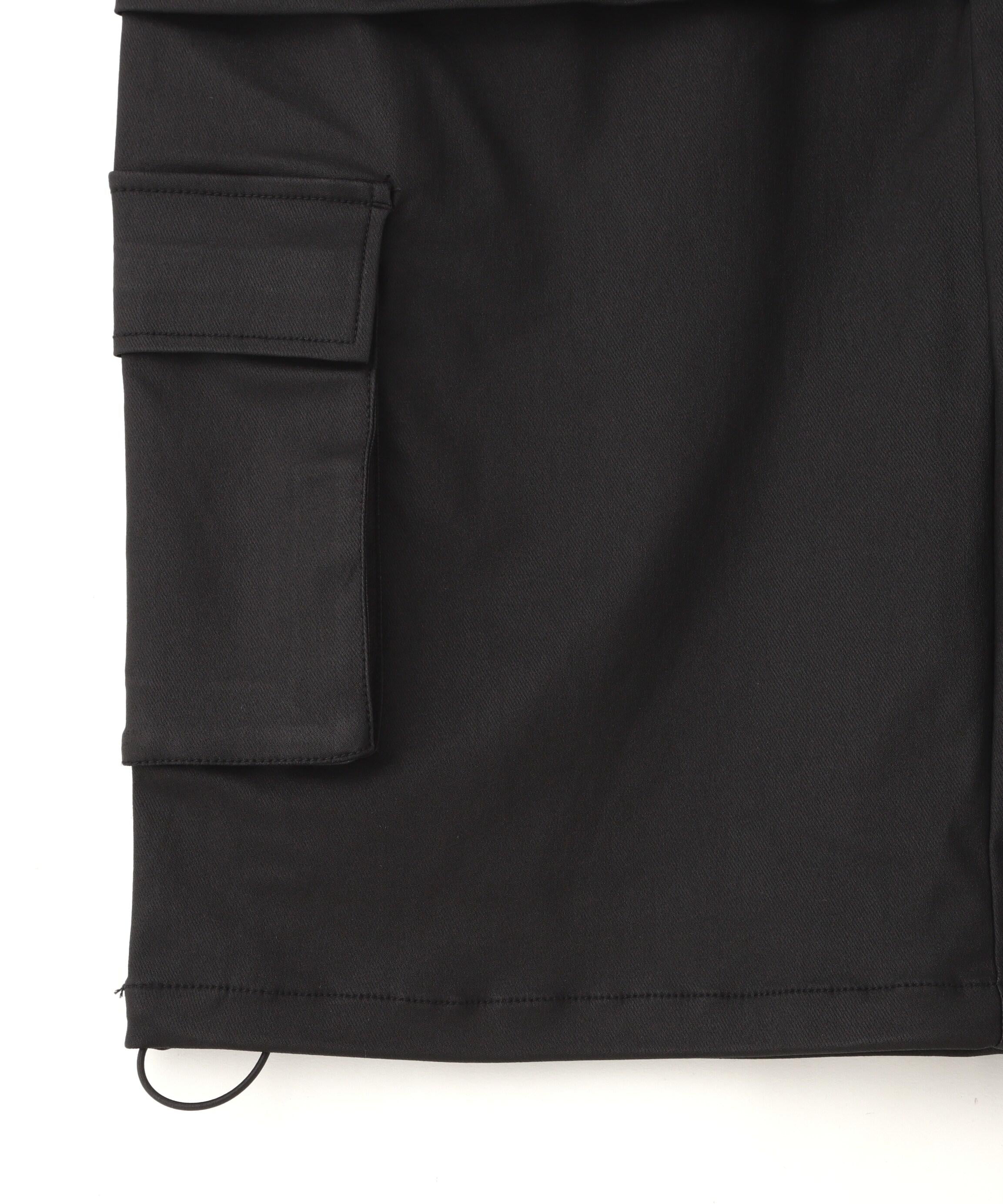 DankeSchon/ダンケシェーン/COATING WIDE POCKET CA>GO PANTS ブラック