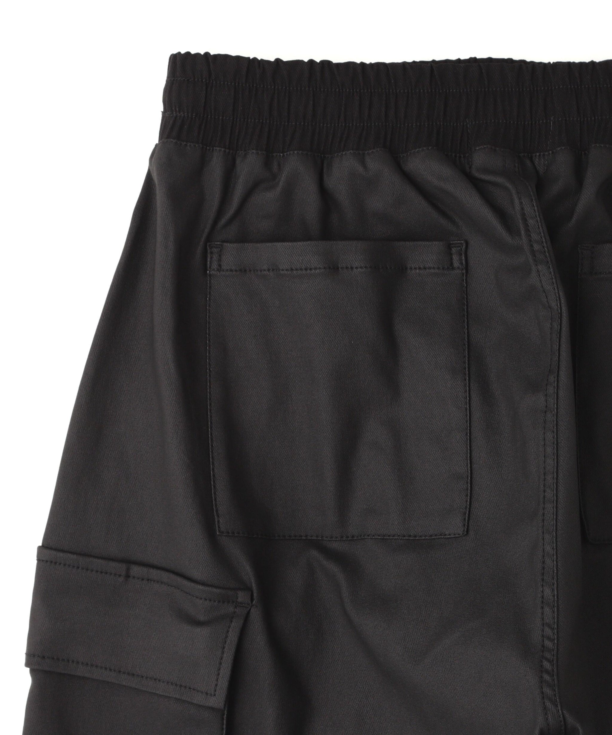 DankeSchon/ダンケシェーン/COATING WIDE POCKET CA>GO PANTS ブラック