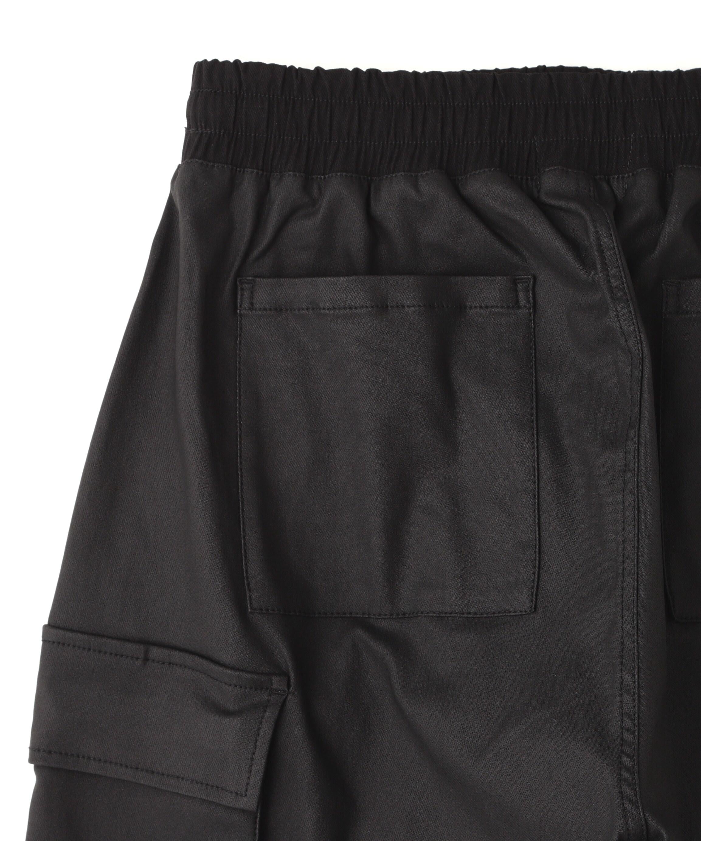 DankeSchon/ダンケシェーン/COATING WIDE POCKET CA>GO PANTS ブラック