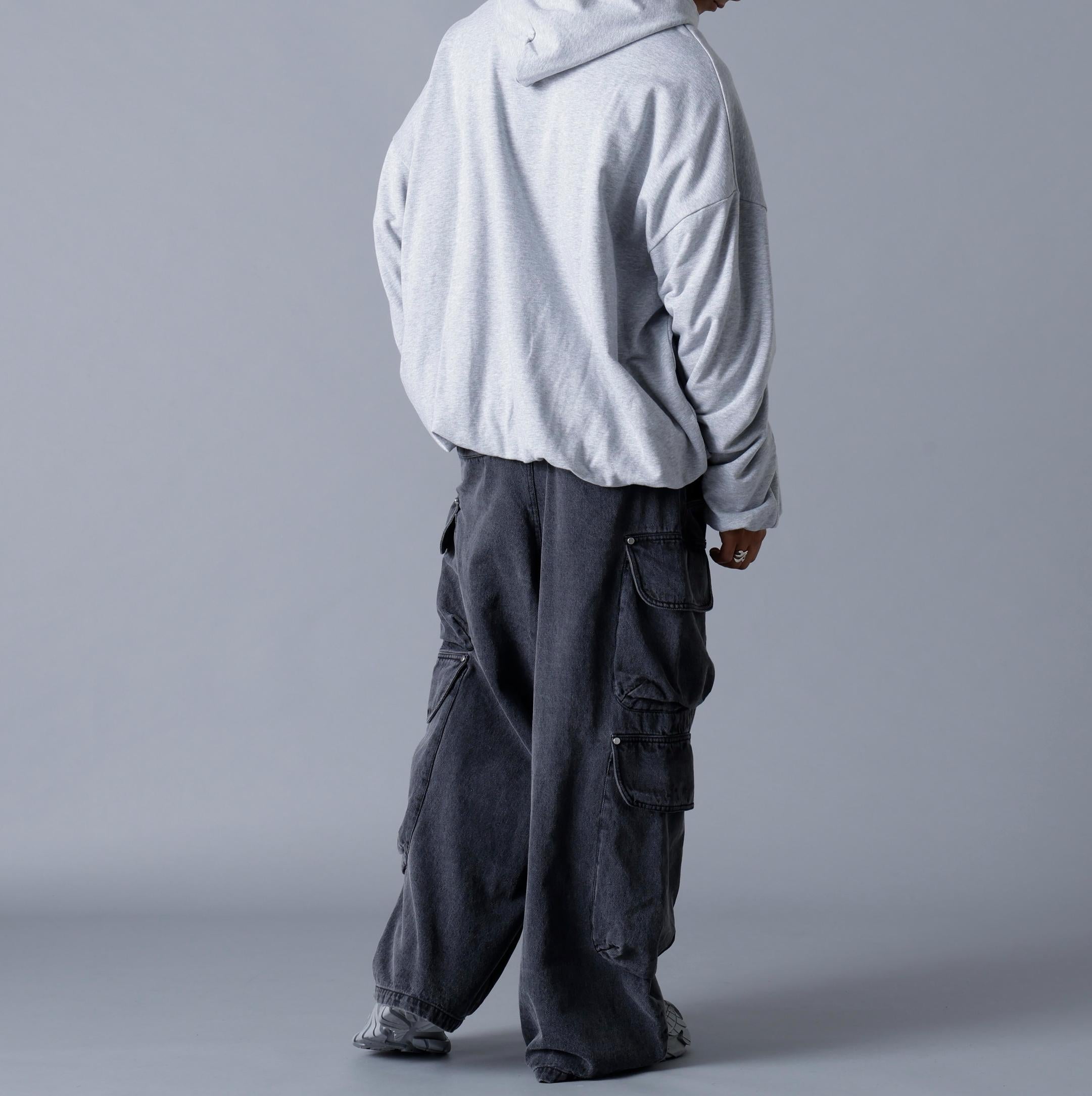 DankeSchon/ダンケシェーン/RALLOON HOODIE グレー