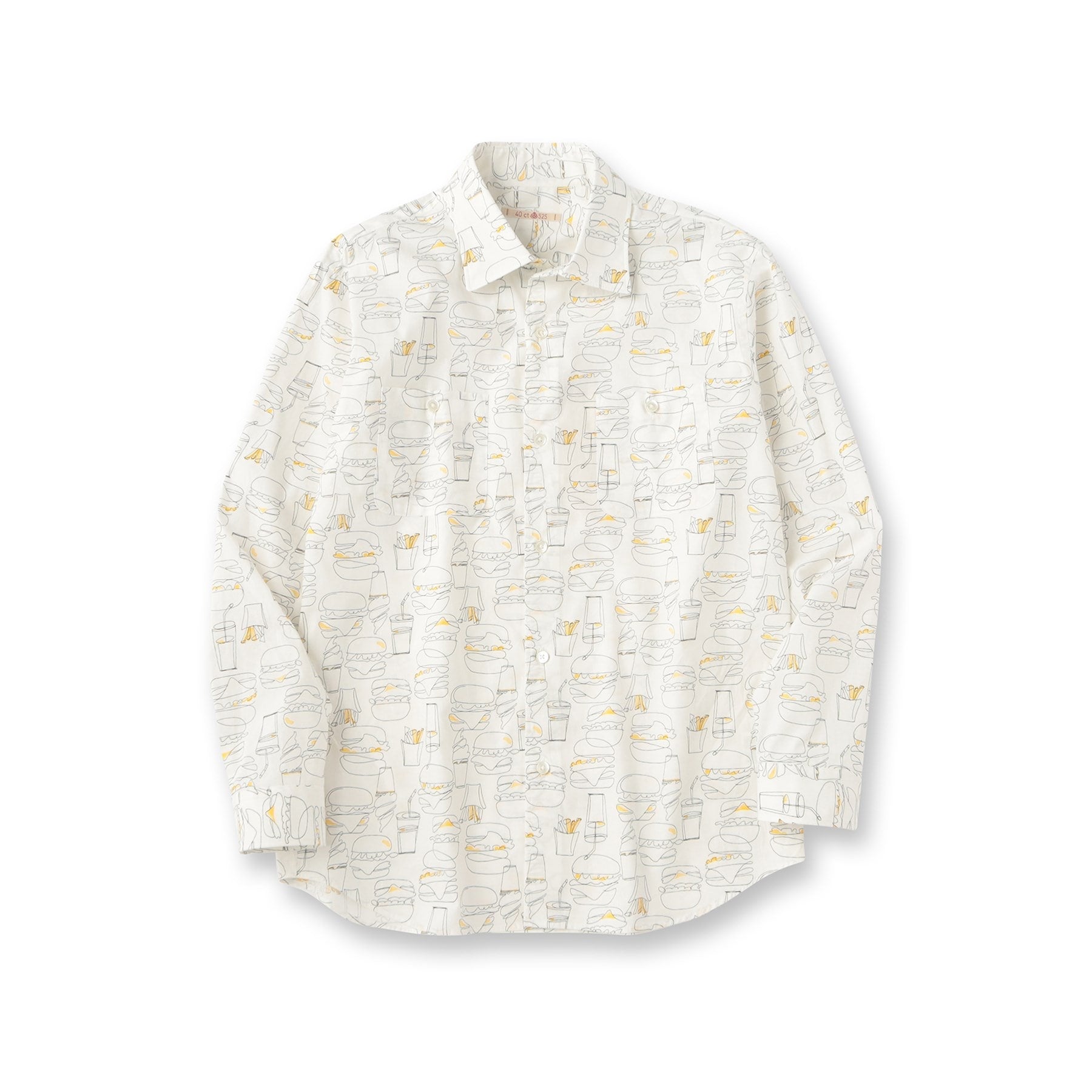 40CARATS&525 Hamburger Print Shirt