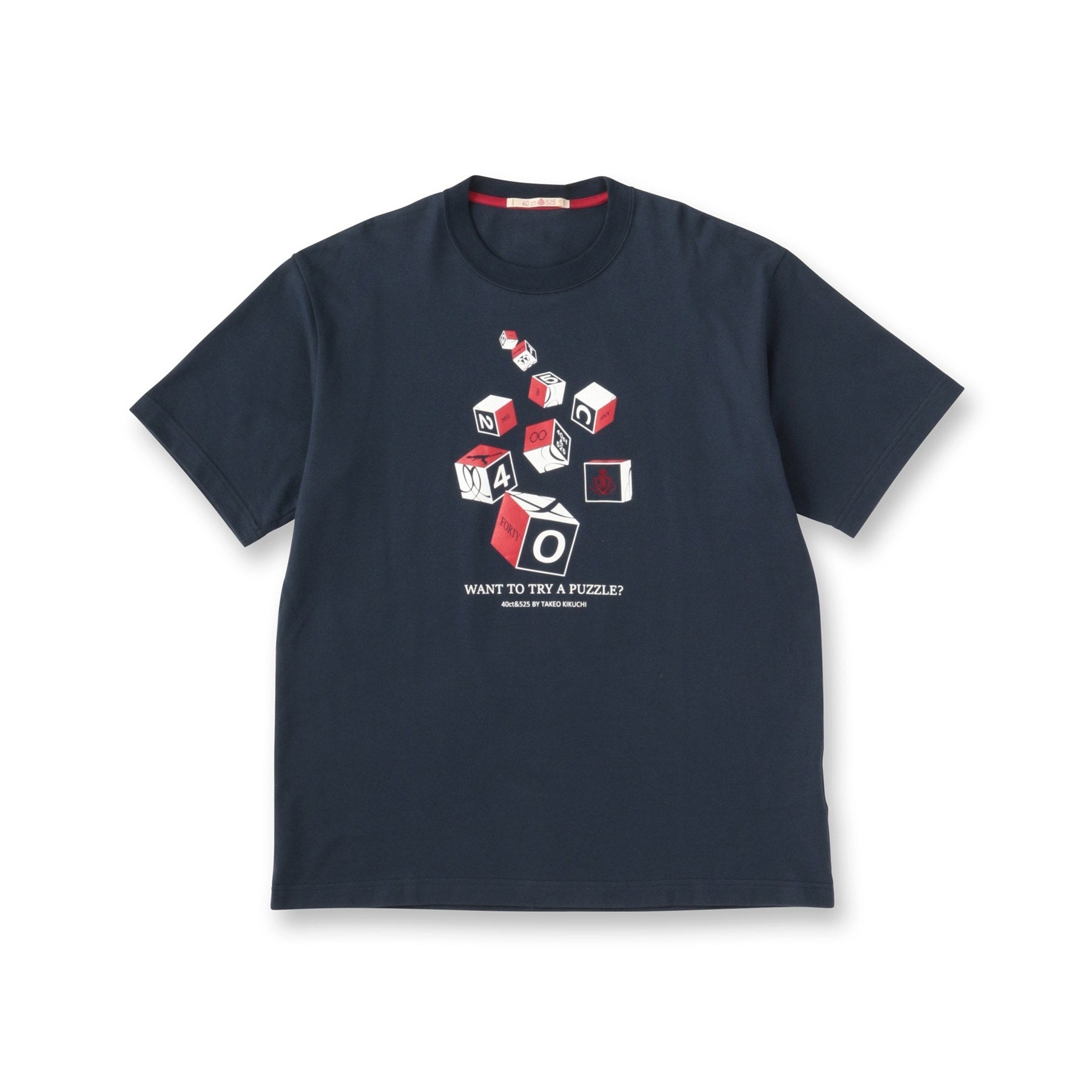 フォーティーカラッツアンドゴーニーゴ 40CARATS&525 【Sサイズ～】キューブグラフィック半袖Tシャツ （ブラック(019)） ブラック(019)