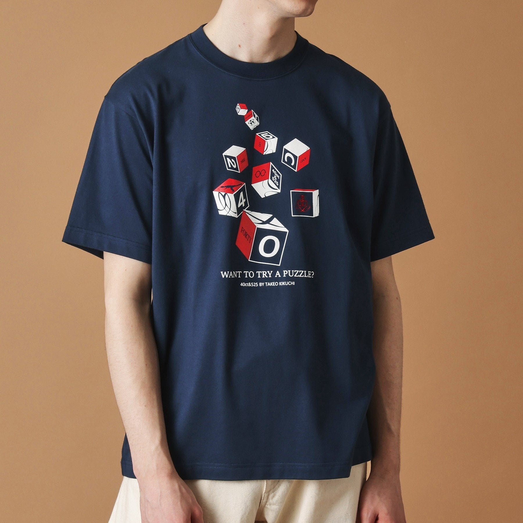 フォーティーカラッツアンドゴーニーゴ 40CARATS&525 【Sサイズ～】キューブグラフィック半袖Tシャツ （ブラック(019)） ブラック(019)