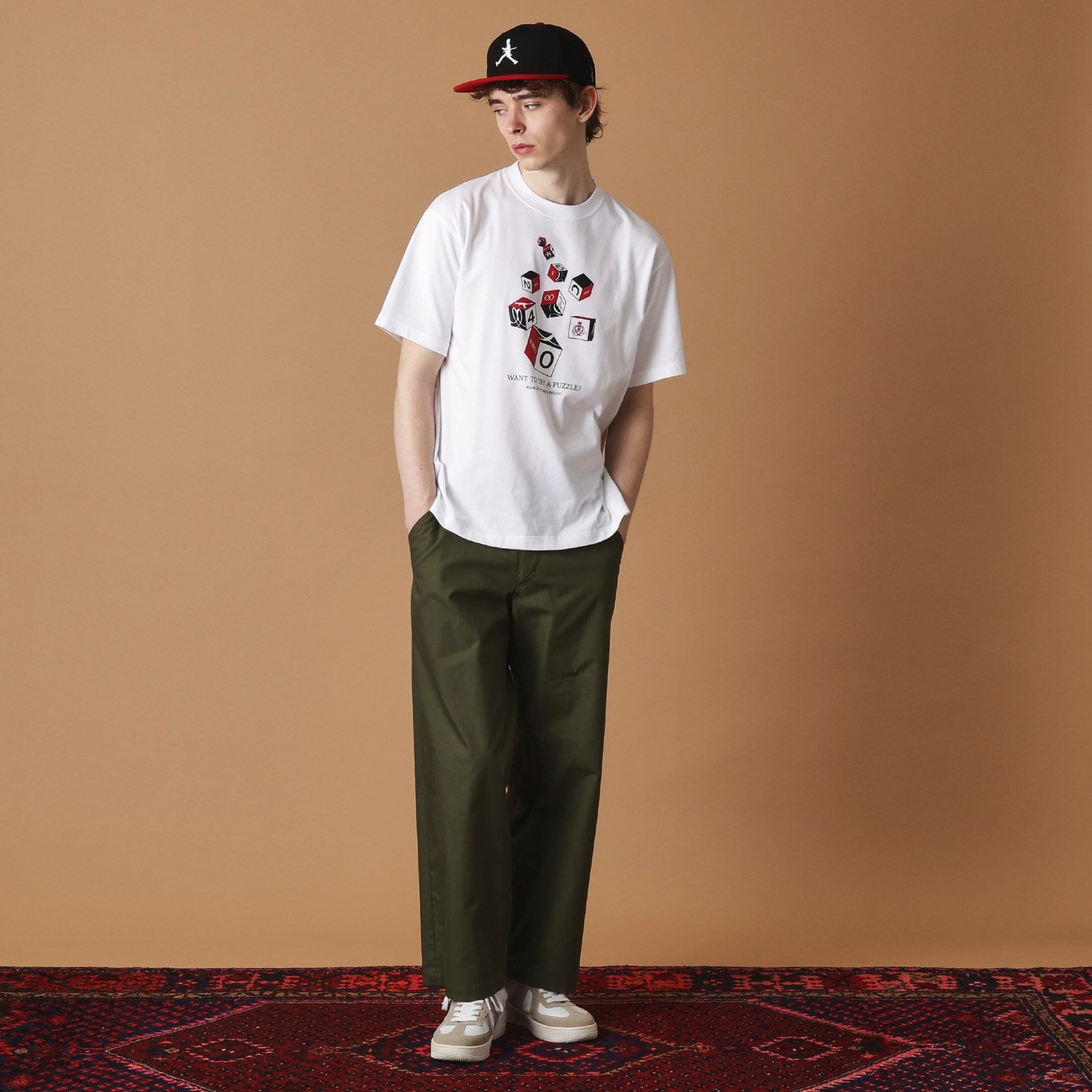 フォーティーカラッツアンドゴーニーゴ 40CARATS&525 【Sサイズ～】キューブグラフィック半袖Tシャツ （ブラック(019)） ブラック(019)