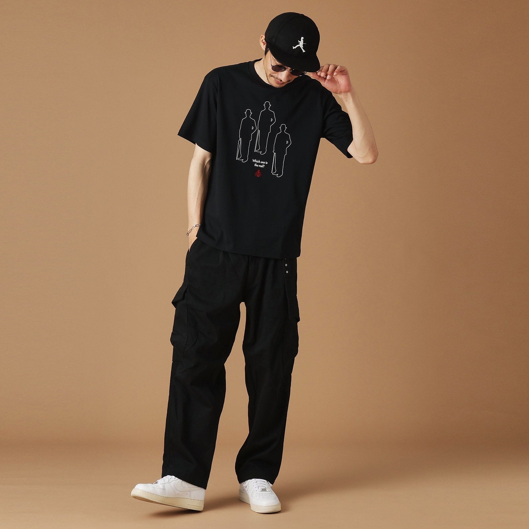 フォーティーカラッツアンドゴーニーゴ 40CARATS&525 【Sサイズ～】シャドーマンズ半袖Tシャツ （ホワイト(001)） ホワイト(001)