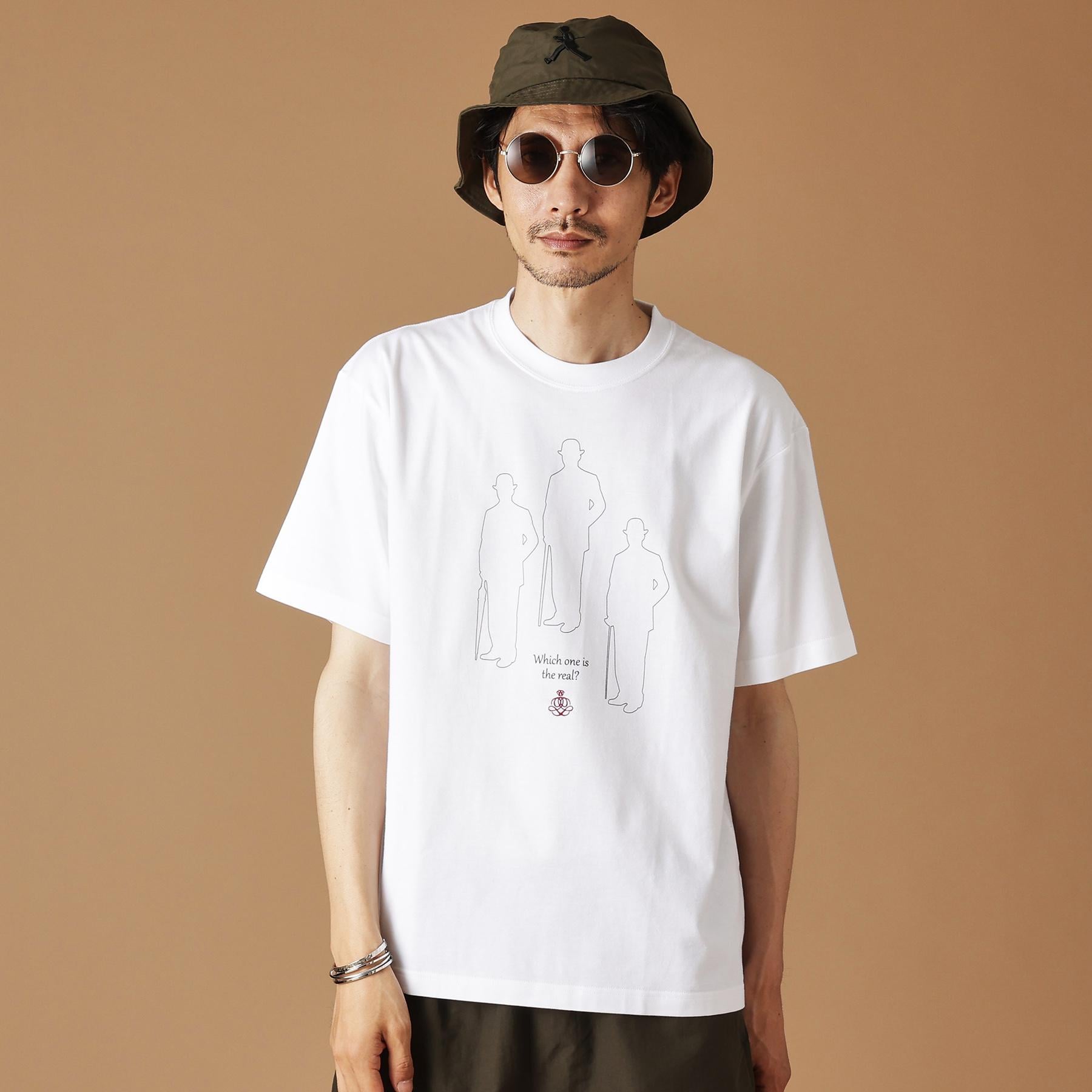 フォーティーカラッツアンドゴーニーゴ 40CARATS&525 【Sサイズ～】シャドーマンズ半袖Tシャツ （ホワイト(001)） ホワイト(001)