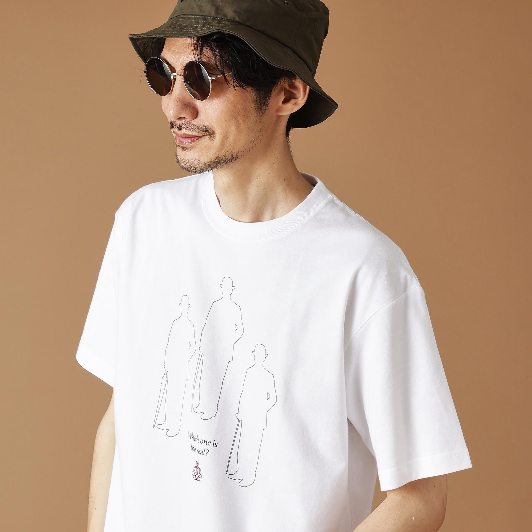 フォーティーカラッツアンドゴーニーゴ 40CARATS&525 【Sサイズ～】シャドーマンズ半袖Tシャツ （ホワイト(001)） ホワイト(001)