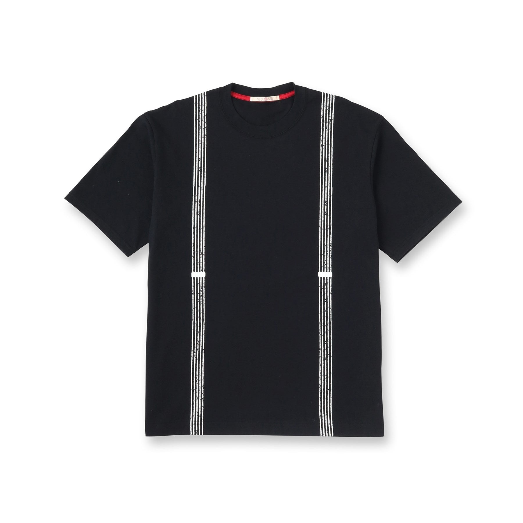 フォーティーカラッツアンドゴーニーゴ 40CARATS&525 サスペンダートロンプロイユ半袖Tシャツ （ブラック(019)） ブラック(019)
