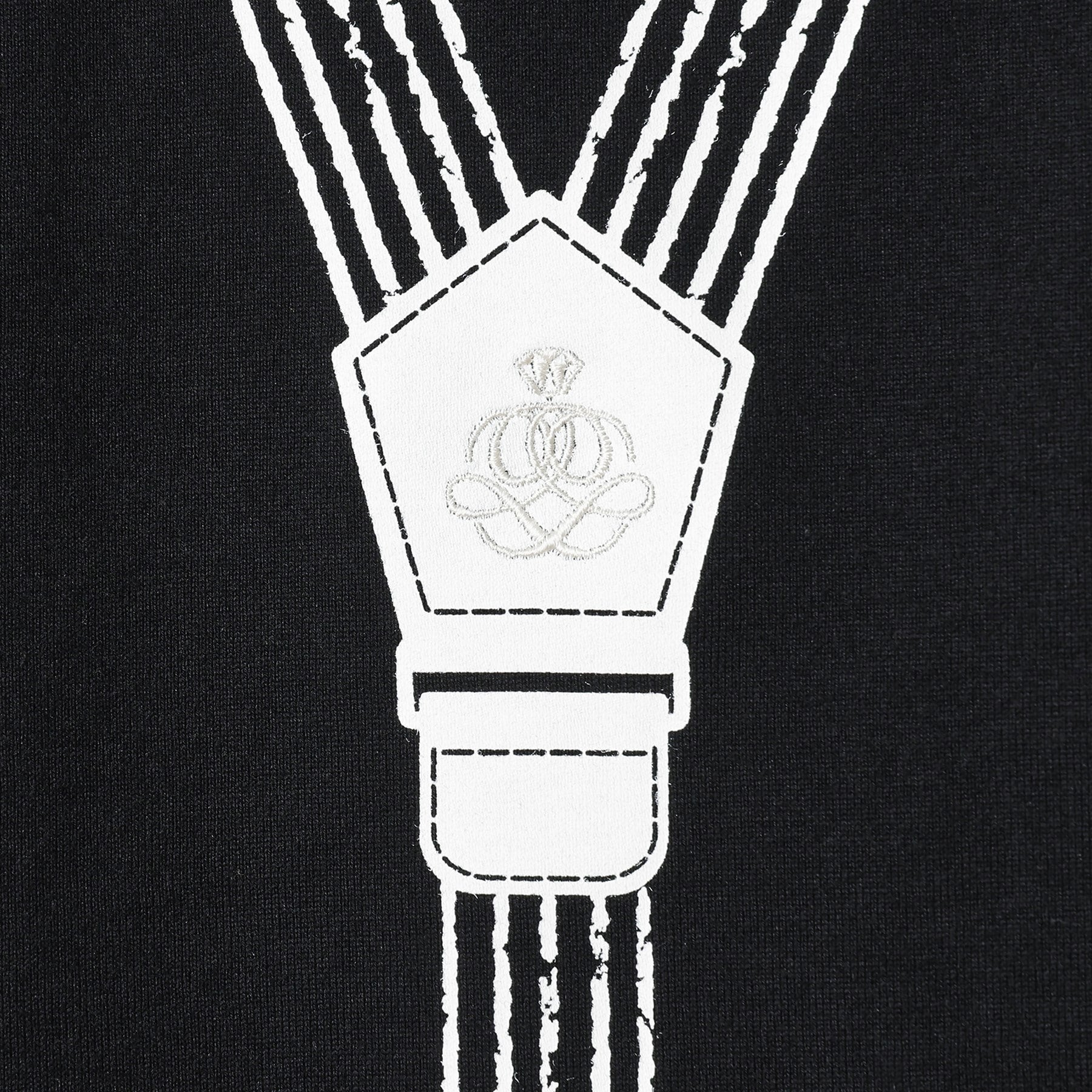 フォーティーカラッツアンドゴーニーゴ 40CARATS&525 サスペンダートロンプロイユ半袖Tシャツ （ブラック(019)） ブラック(019)