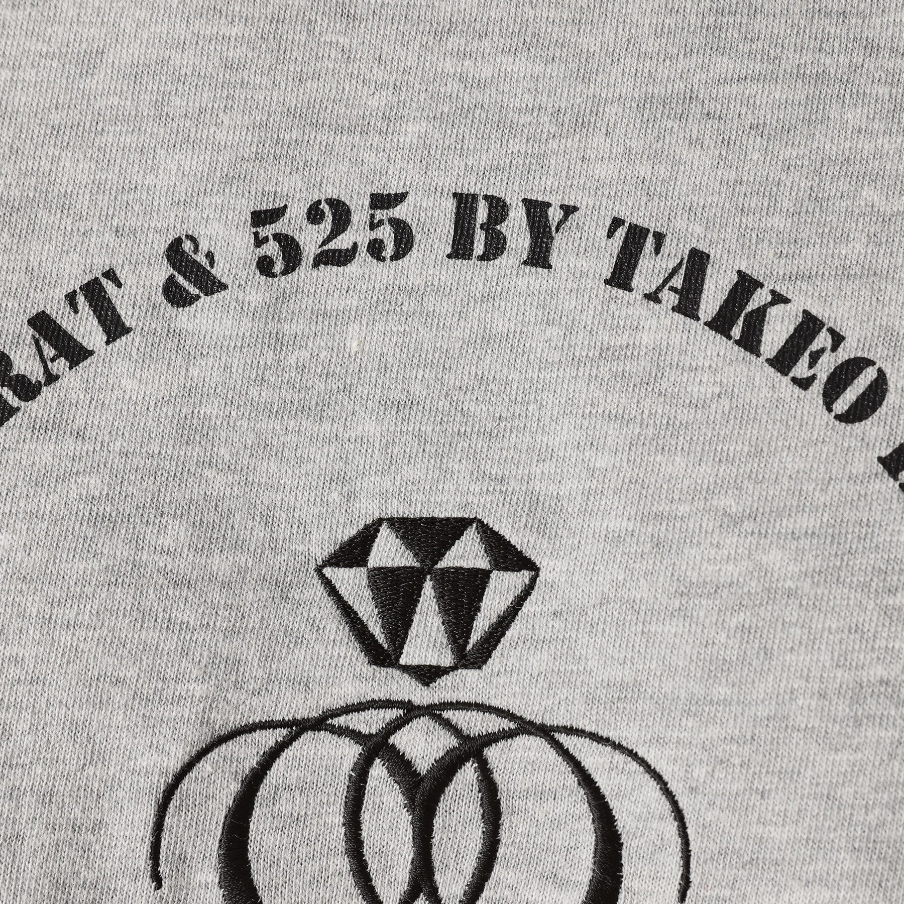 フォーティーカラッツアンドゴーニーゴ 40CARATS&525 【Sサイズ～】アンドマーク7分袖ラグランTシャツ （チャコールグレー(913)） チャコールグレー(913)