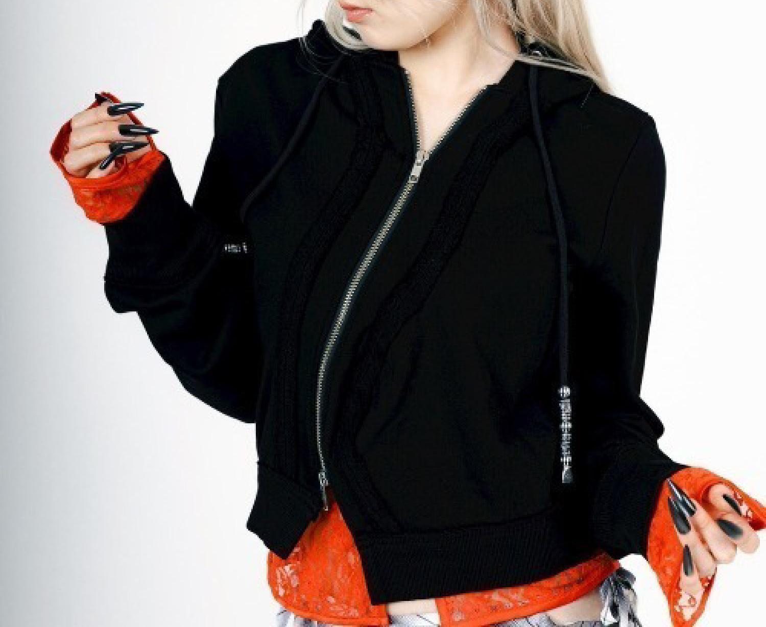 MITSUKI/ミツキ/WAVE ZIP PARKA ブラック