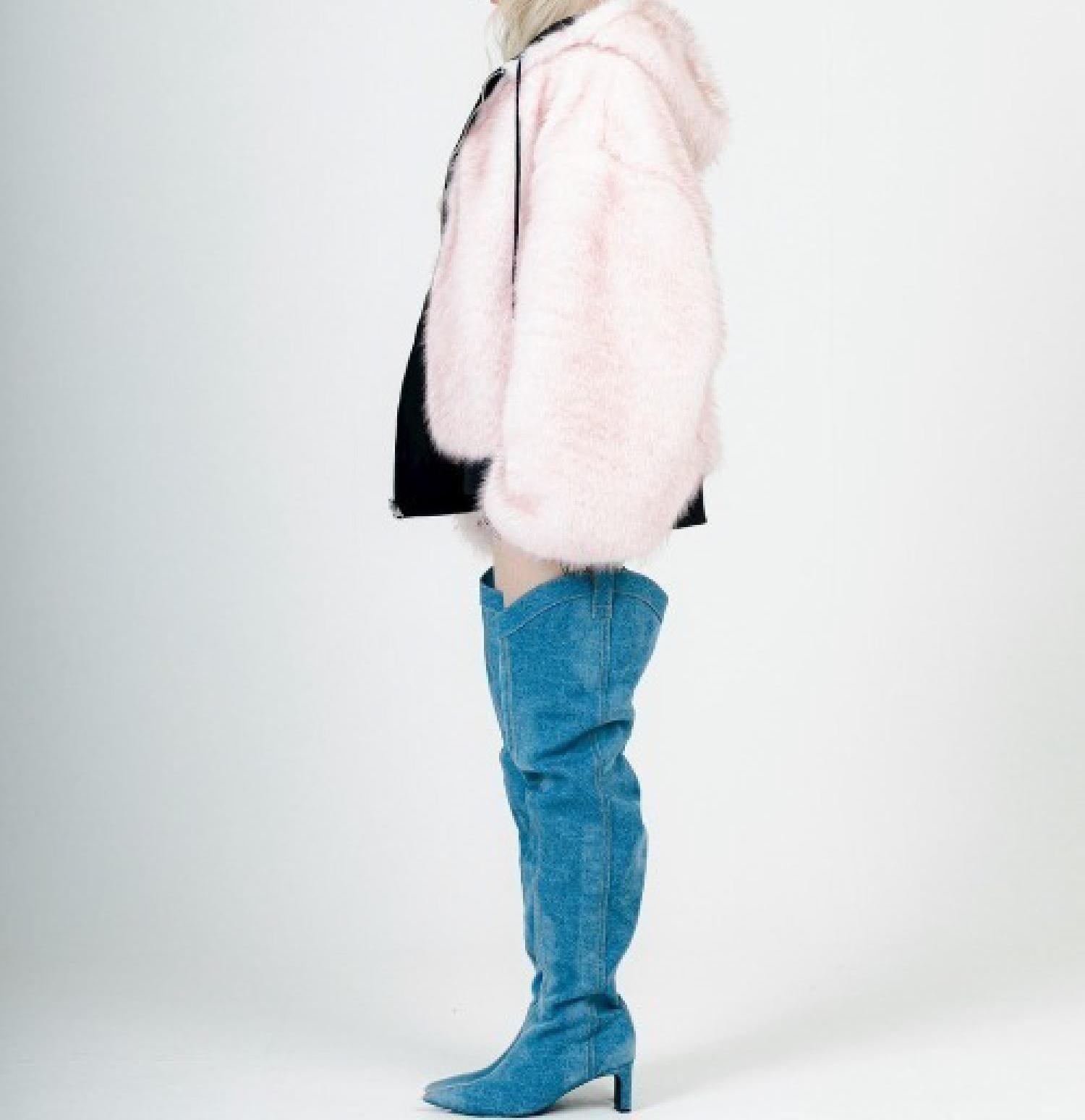 MITSUKI/ミツキ/REVERSIBLE FUR BLOUSON ブラック