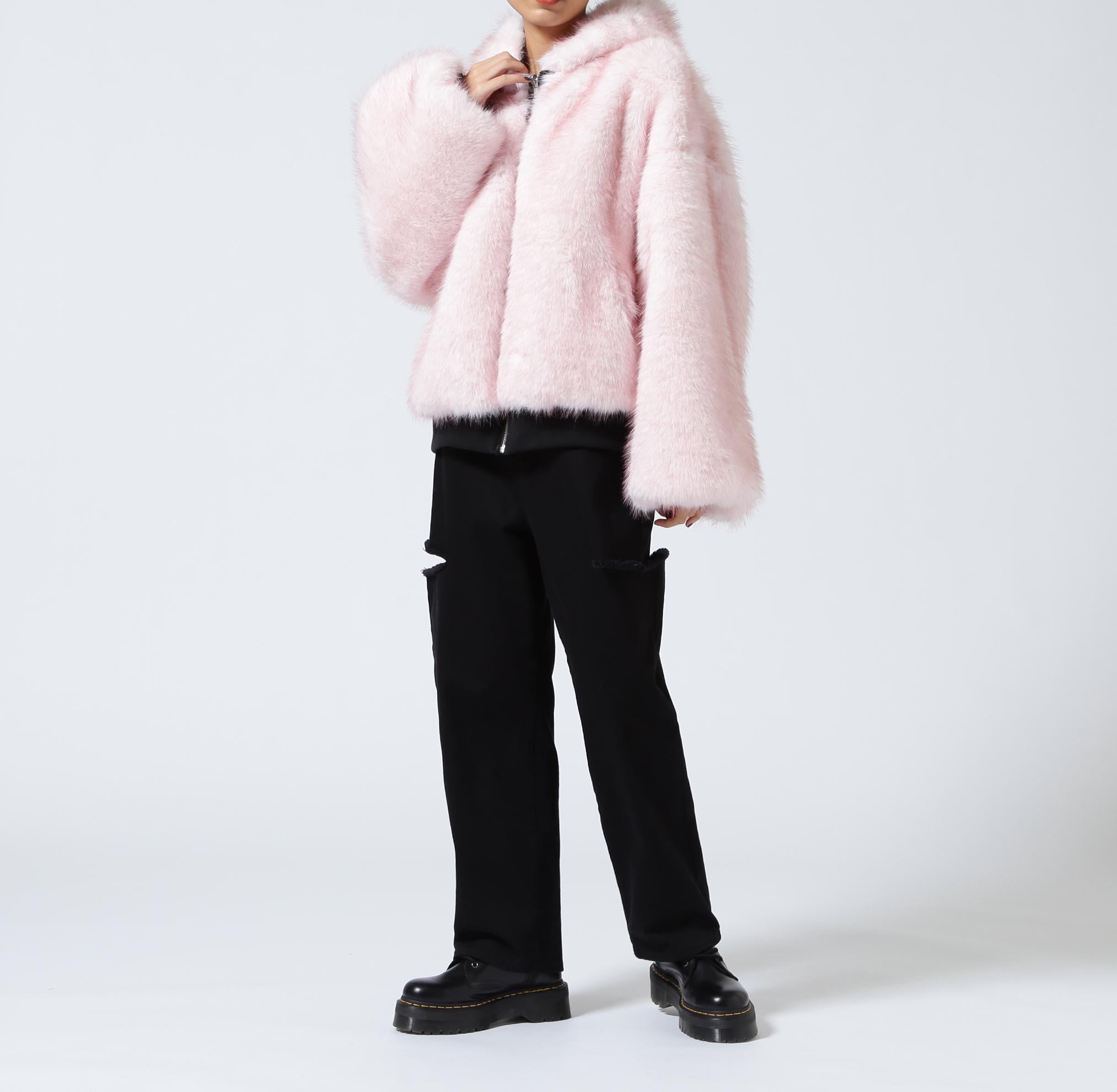 MITSUKI/ミツキ/REVERSIBLE FUR BLOUSON ブラック