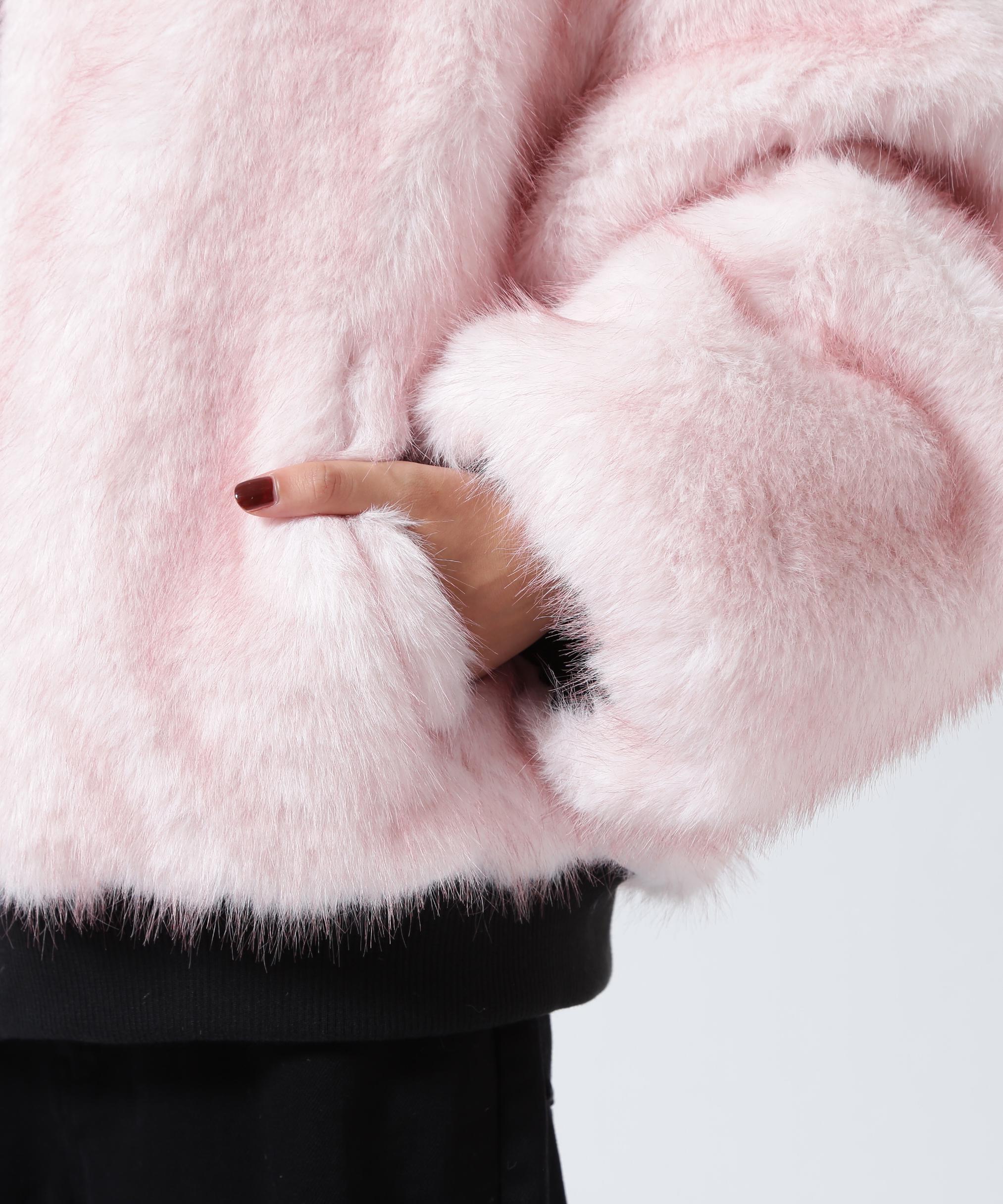 MITSUKI/ミツキ/REVERSIBLE FUR BLOUSON ブラック