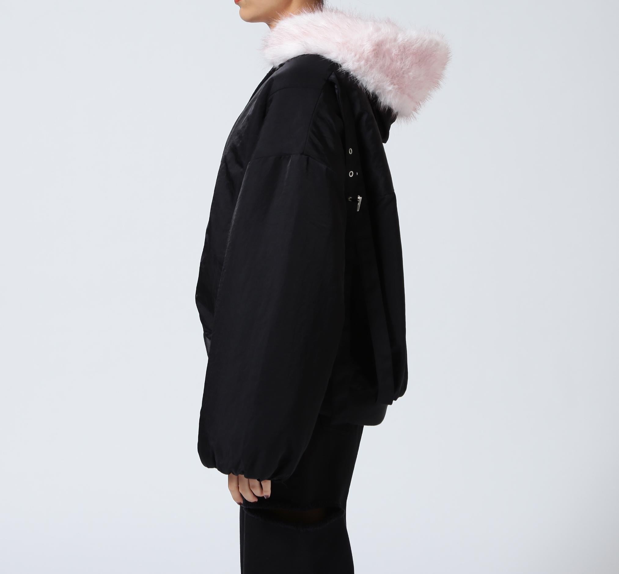 MITSUKI/ミツキ/REVERSIBLE FUR BLOUSON ブラック