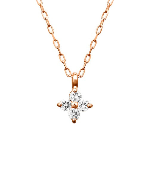 Yondoshi 4℃ Flower Pink Gold Necklace