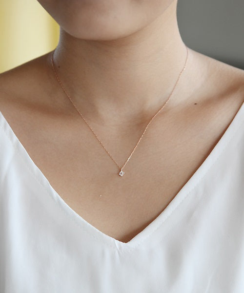 Yondoshi 4℃ Flower Pink Gold Necklace