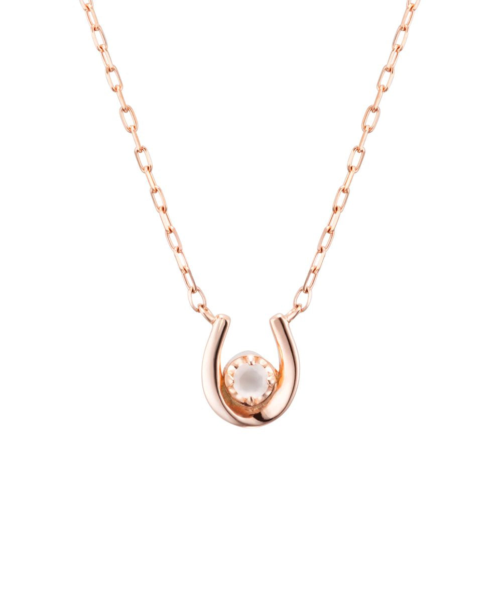 Yondoshi 4℃ 【June Birthstone】 K10 Pink Gold Necklace