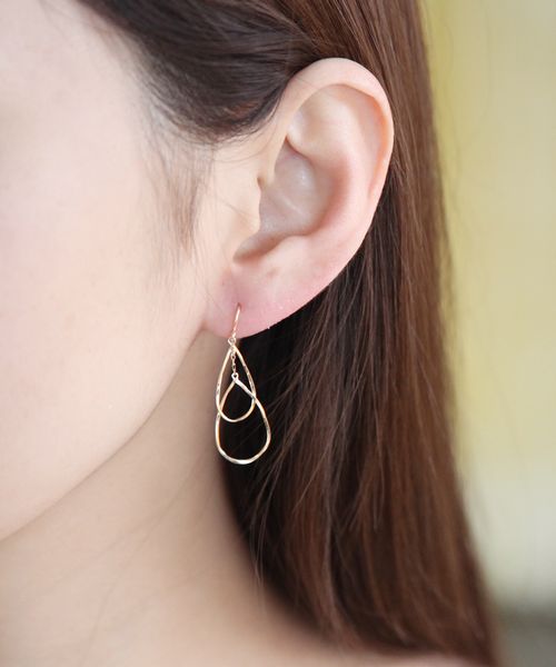 Yondoshi 4℃ K10 Yellow Gold Earrings