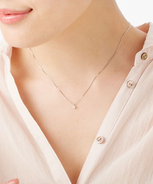 ヨンドシー 4℃ プラチナ ネックレス