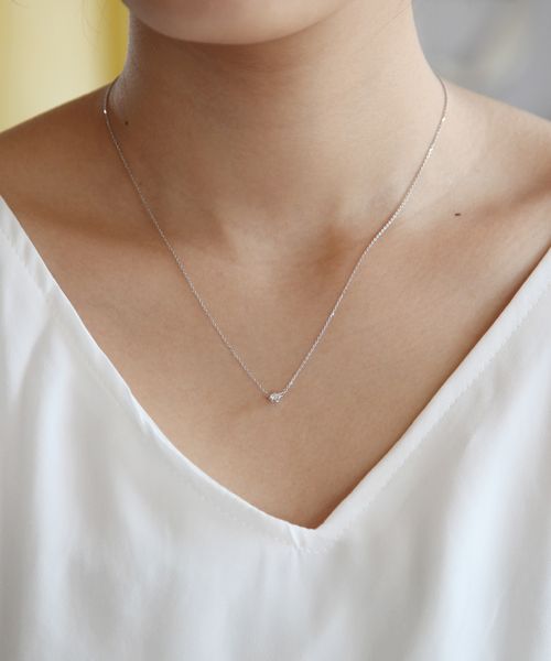 ヨンドシー 4℃ プラチナネックレス