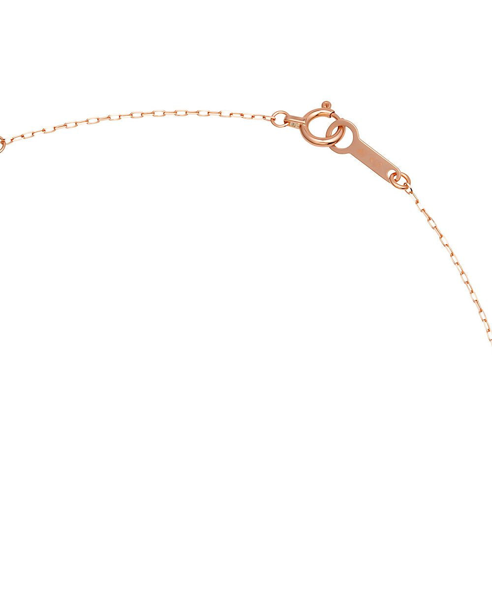 Yondoshi 4℃ [February Birthstone] K10 Pink Gold Necklace