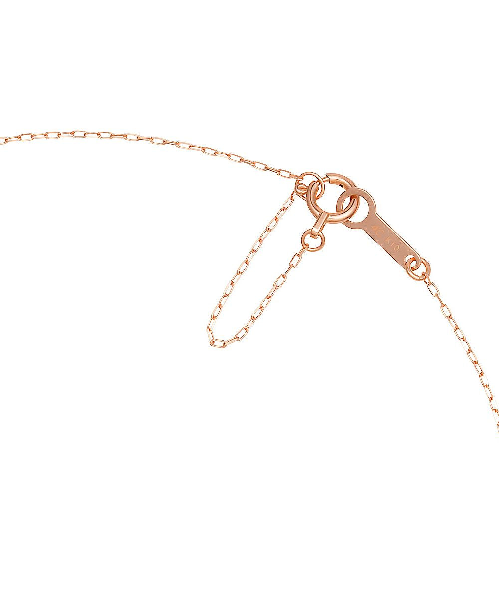 Yondoshi 4℃ [February Birthstone] K10 Pink Gold Necklace