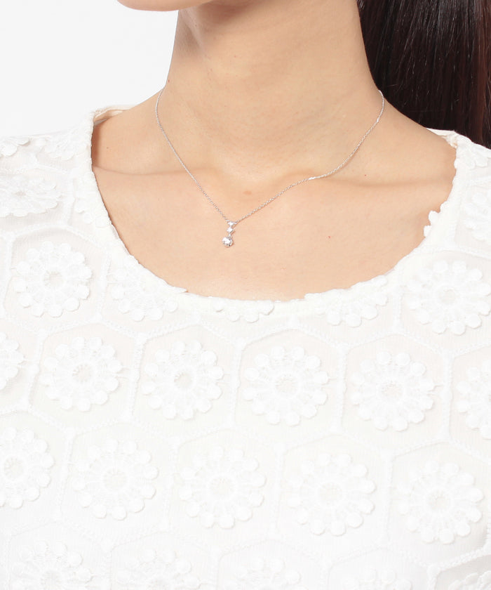 ヨンドシー 4℃ 4℃エターナルシルバー キュービックジルコニアネックレス