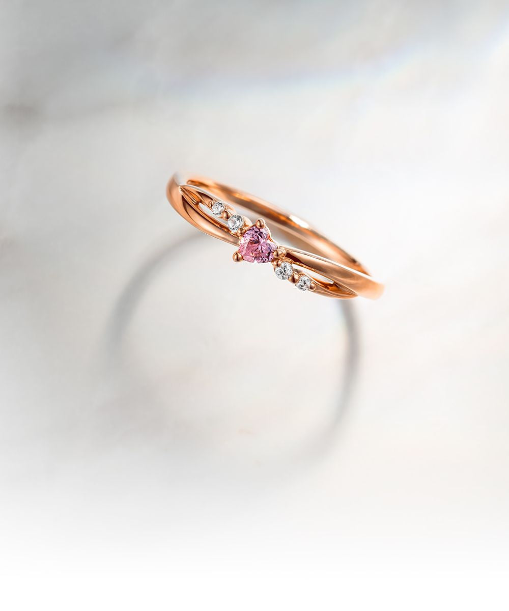 Yondoshi 4℃ K10 Pink Gold Ring