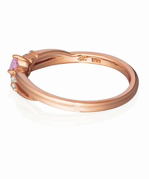 Yondoshi 4℃ K10 Pink Gold Ring