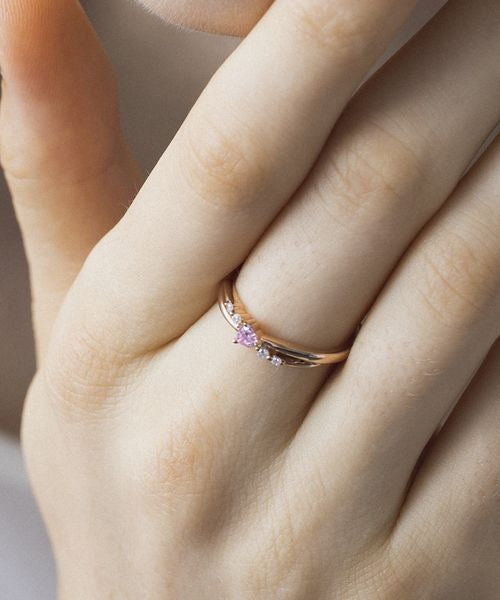 Yondoshi 4℃ K10 Pink Gold Ring