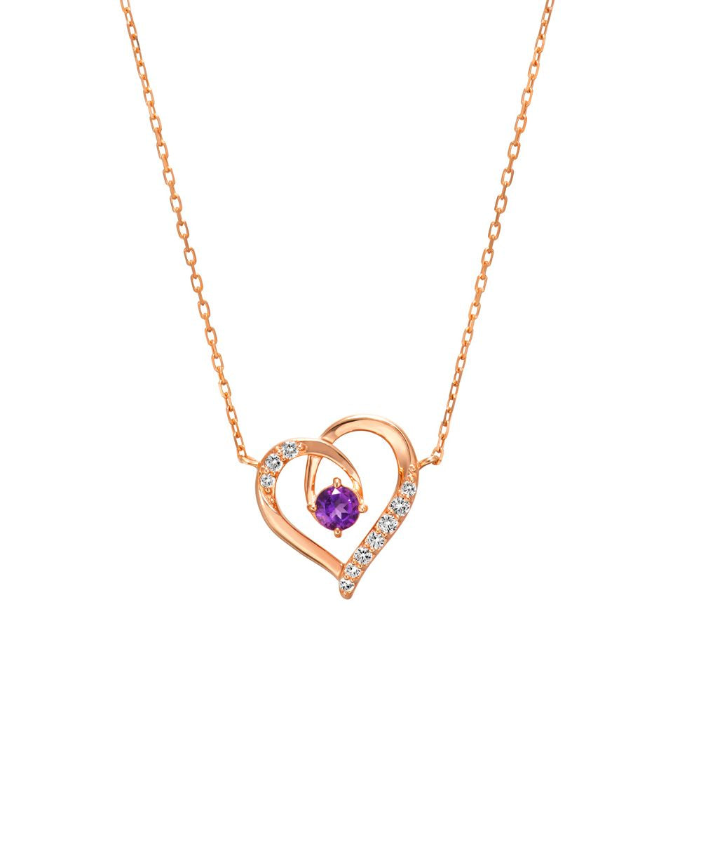 Yondoshi 4℃ [February Birthstone] Silver Necklace