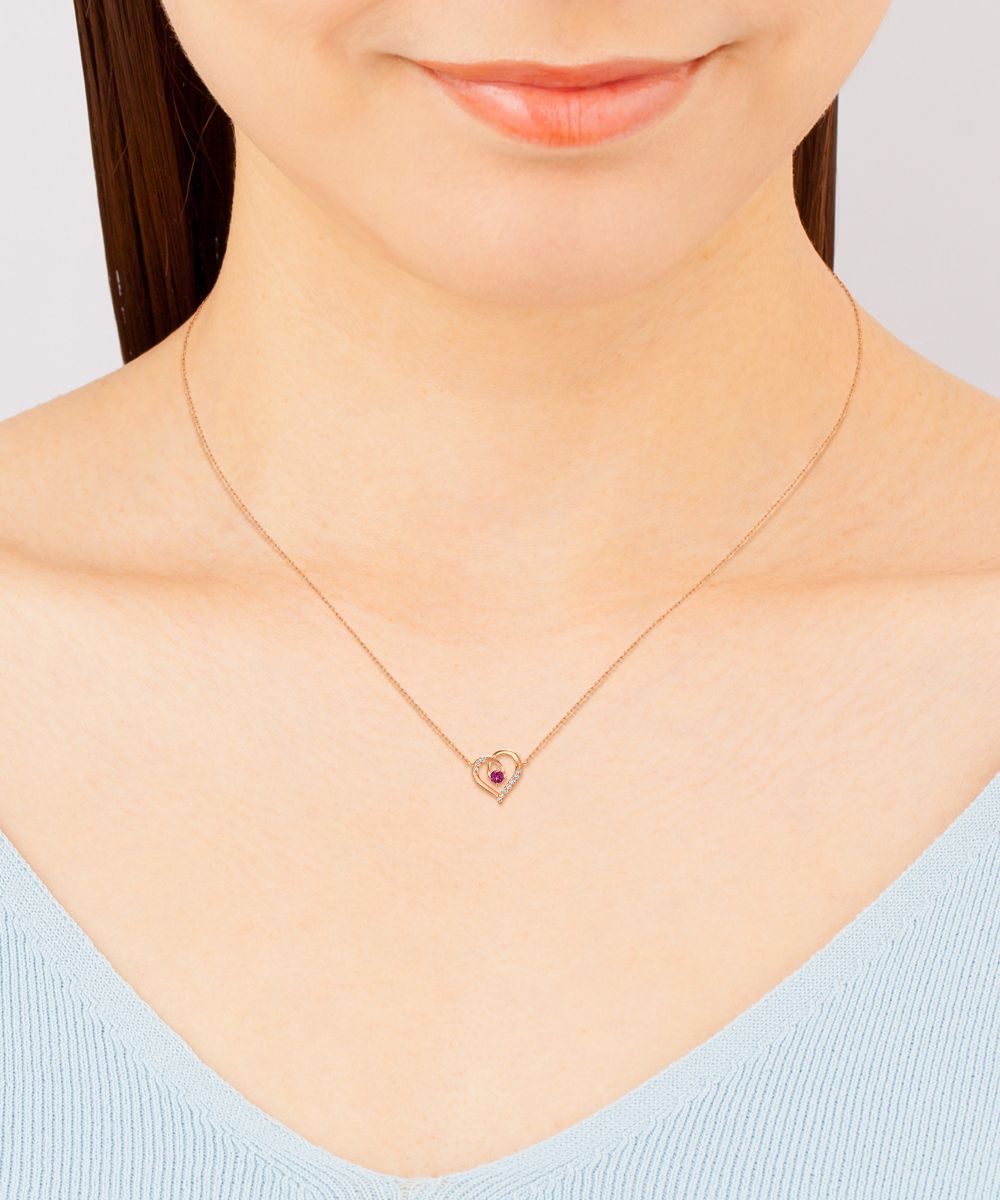 Yondoshi 4℃ [January Birthstone] Silver Necklace