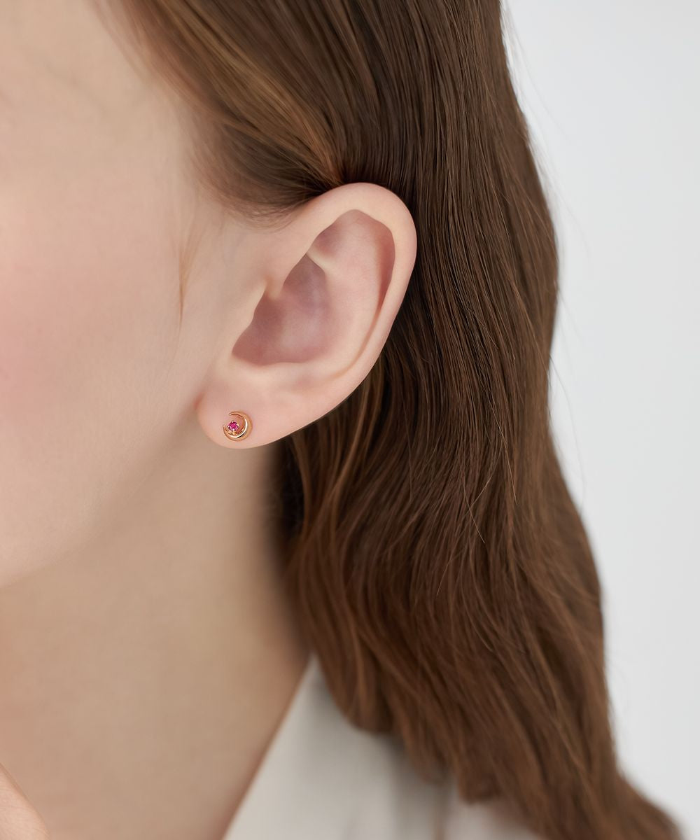 ヨンドシー 4℃ 【7月誕生石】K10ピンクゴールド ピアス （ピンクゴールド） ピンクゴールド