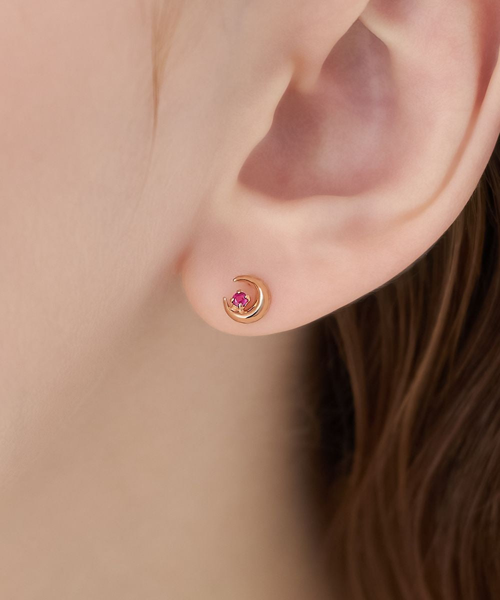 ヨンドシー 4℃ 【7月誕生石】K10ピンクゴールド ピアス （ピンクゴールド） ピンクゴールド