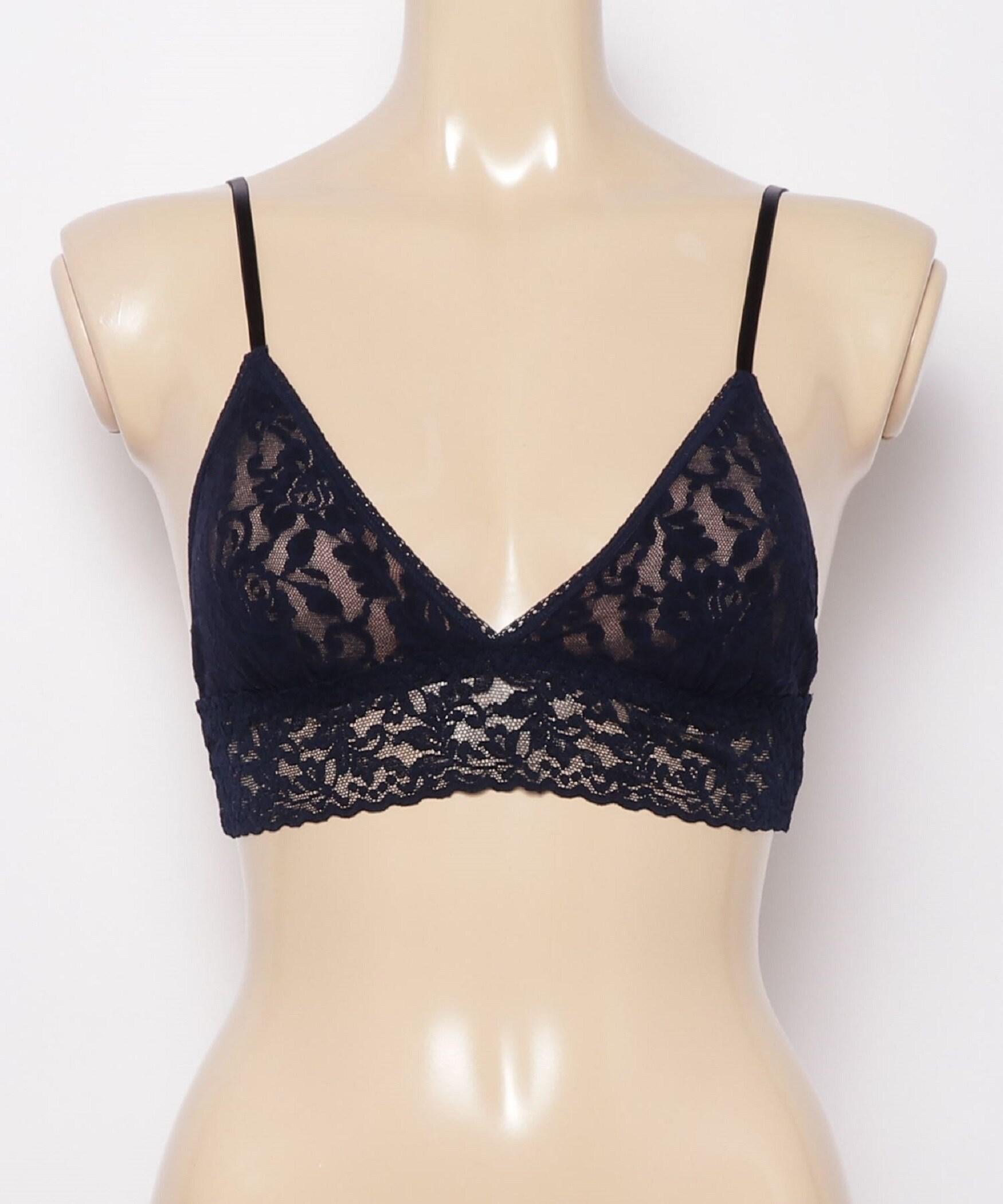 hanky panky/ハンキーパンキー/SIGNATU>E LACEPADDED R>ALETTE ネイビー