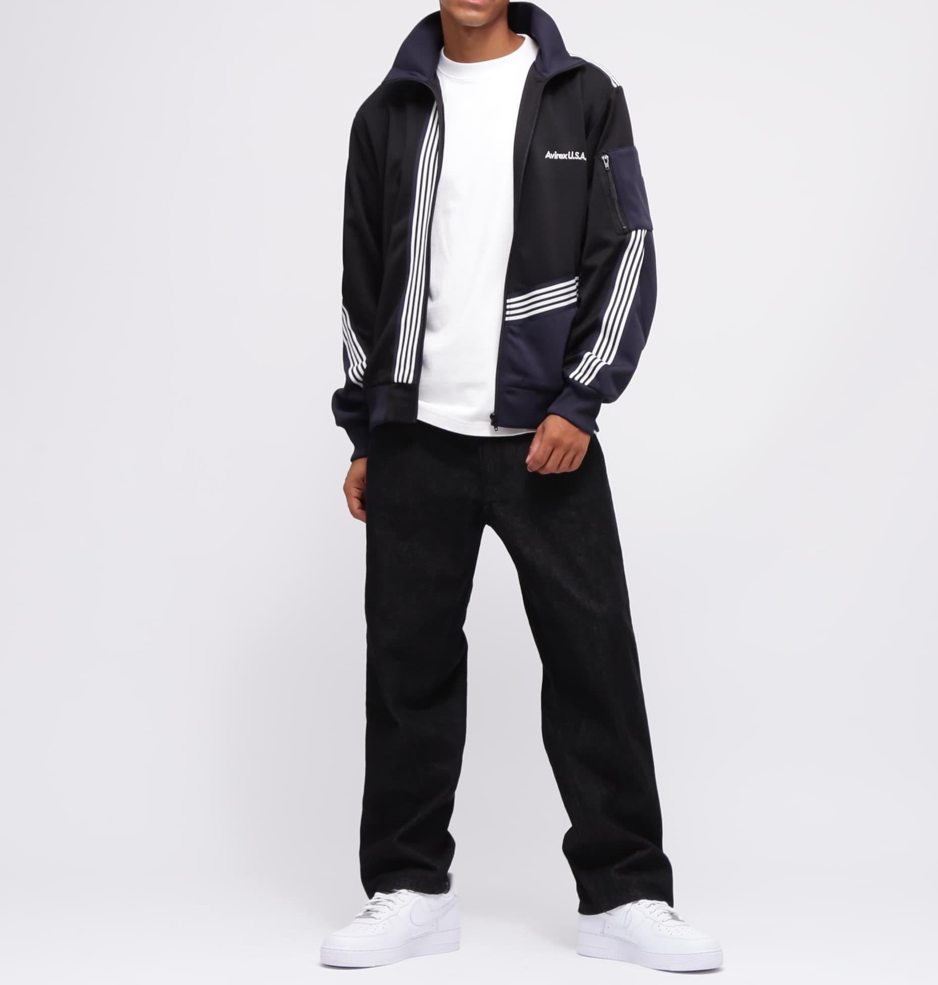 《C>OSSOVE>》T>ACK JACKET / トラック ジャケット クロスオーバー / AVI>EX / アヴィレックス ブラック