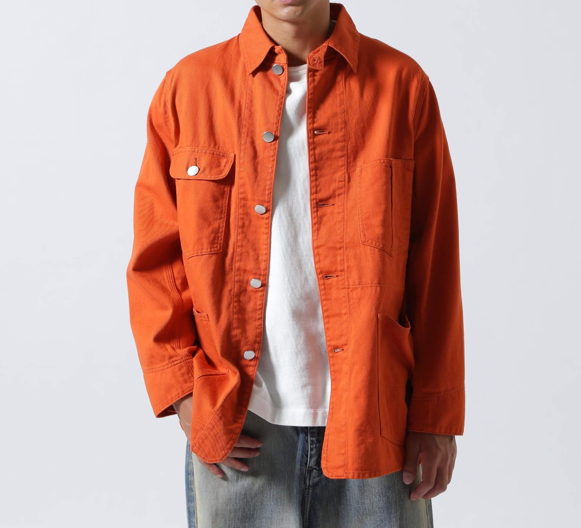 FOUNDOUR/ファウンダ/WORK JACKET オレンジ