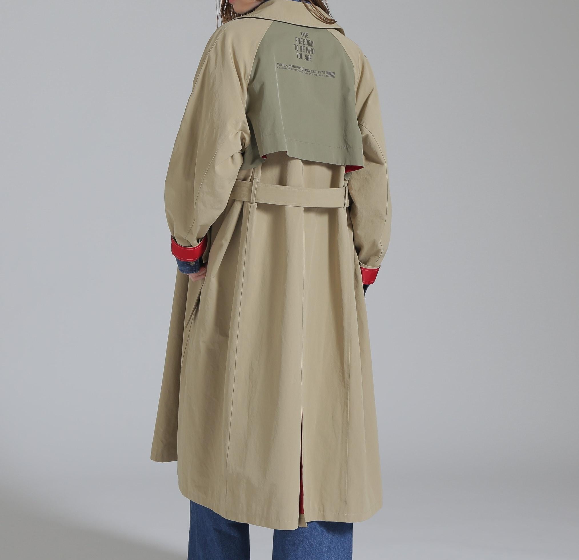 COLO> SCHEME T>ENCH COAT/カラースキーム トレンチコート ベージュ