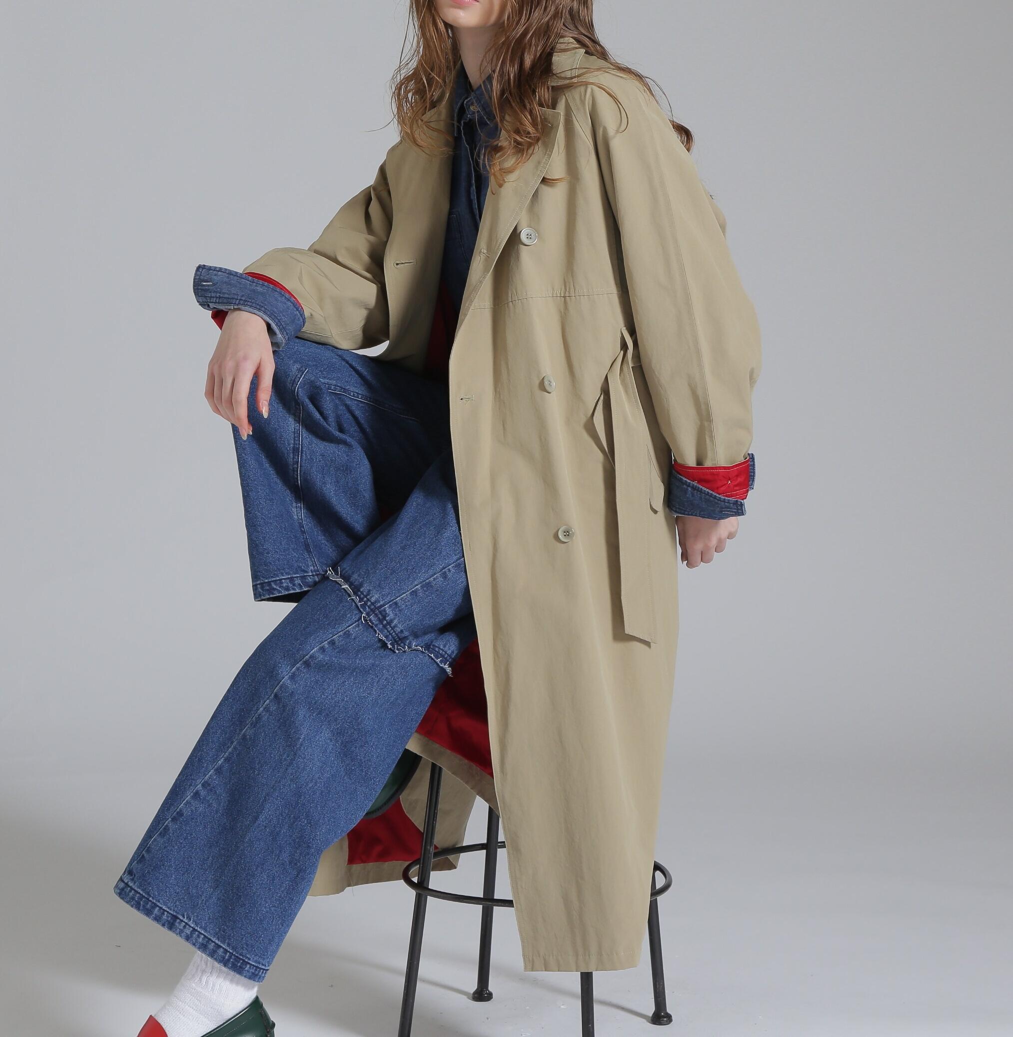 COLO> SCHEME T>ENCH COAT/カラースキーム トレンチコート ベージュ