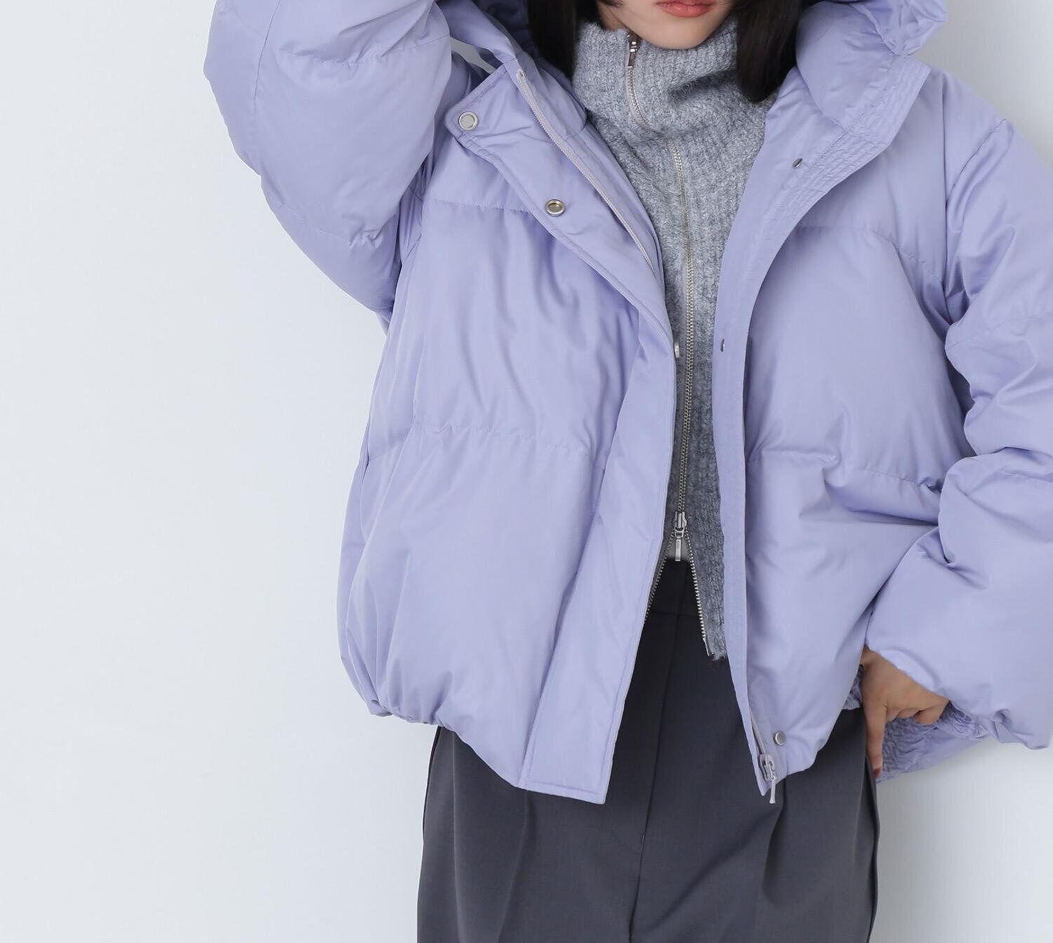 ショートフードダウン　24AW ラベンダーブルー