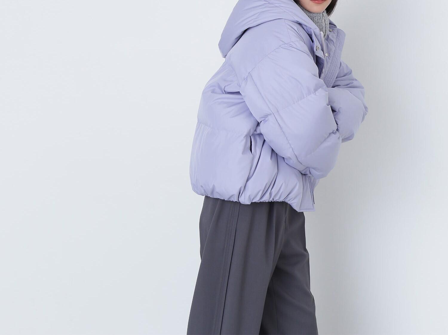 ショートフードダウン　24AW ラベンダーブルー