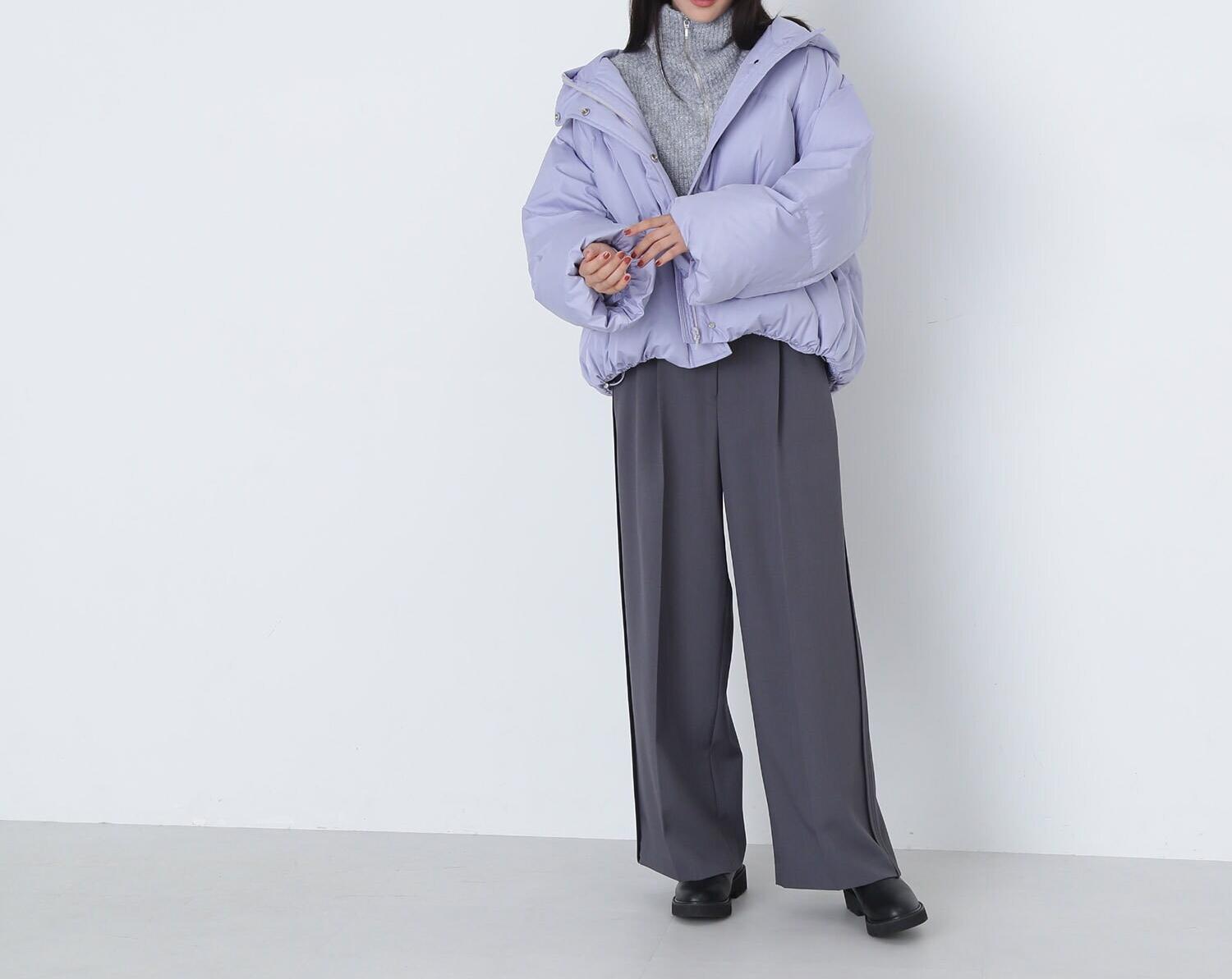 ショートフードダウン　24AW ラベンダーブルー