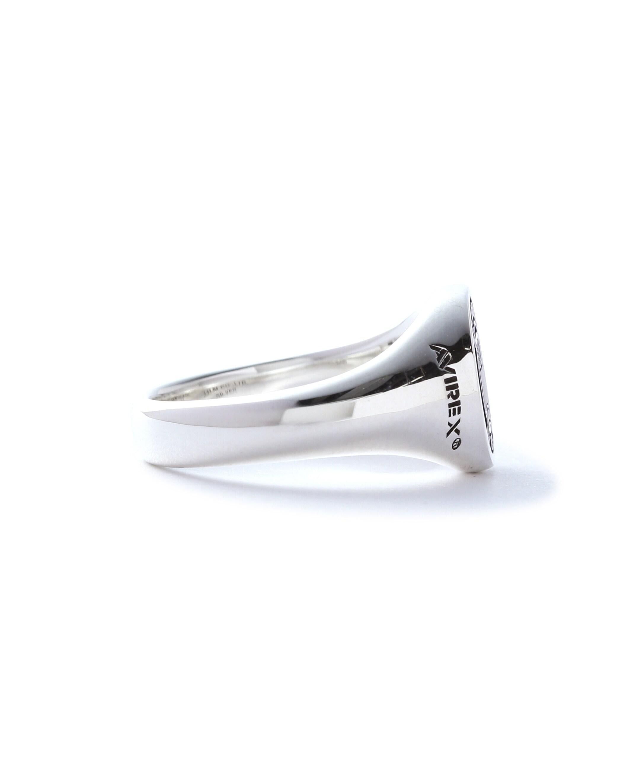 《AVI>EXy J.H.M CO.，LTD. 》"VA>SITY" SIGNATU>E >ING / "バーシティ" シルバー